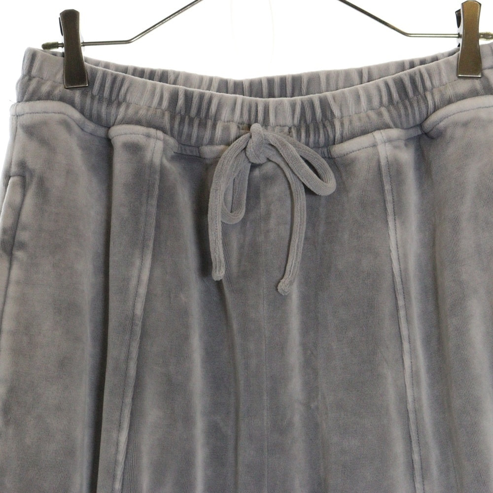 ALEXANDER WANG(アレキサンダーワン) Embossed Logo Sweatpants ベロアトラックパンツ グレー UCC4244106