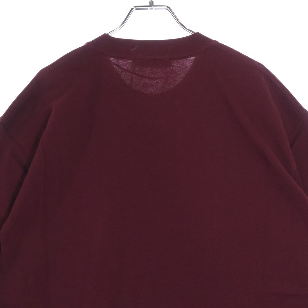 A BATHING APE(アベイシングエイプ) Collage Logo T-shirts カレッジロゴTシャツ ロゴプリント半袖Tシャツ 001CSJ801061I バーガンディ