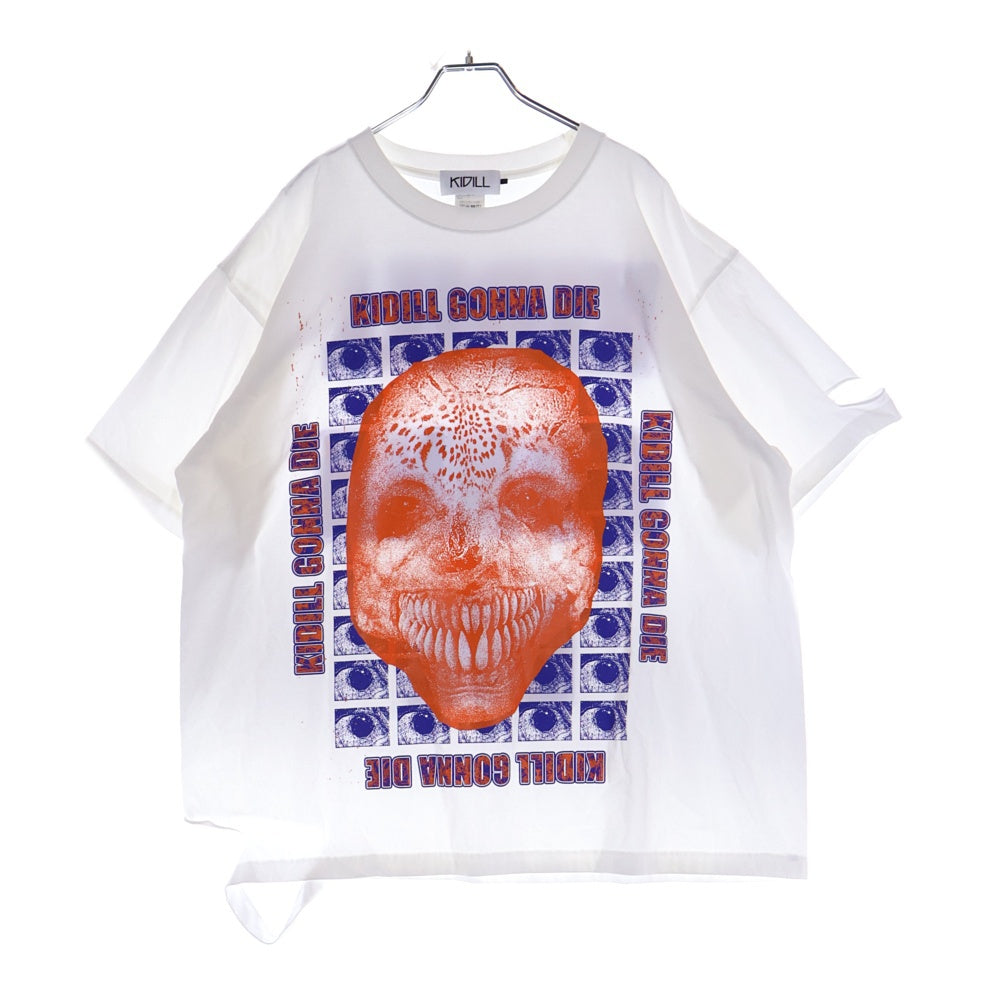 KIDILL(キディル) ゴナダイ デストロイ 半袖Tシャツ カットソー ホワイト KL886