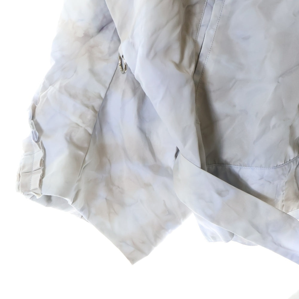 KIDILL(キディル) 23SS HELL HAUS FRILL JACKET ヘルハウス フリルジャケット パールボタン ブルー KL682
