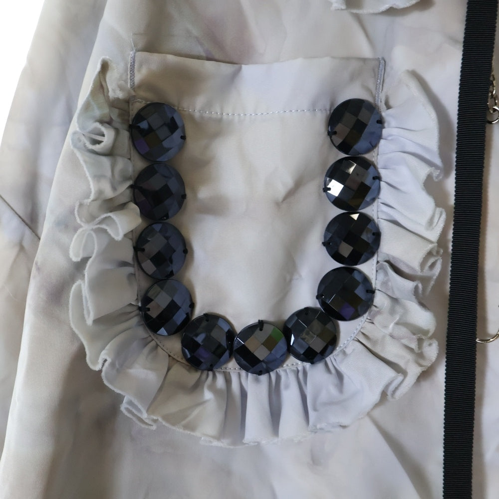 KIDILL(キディル) 23SS HELL HAUS FRILL JACKET ヘルハウス フリルジャケット パールボタン ブルー KL682