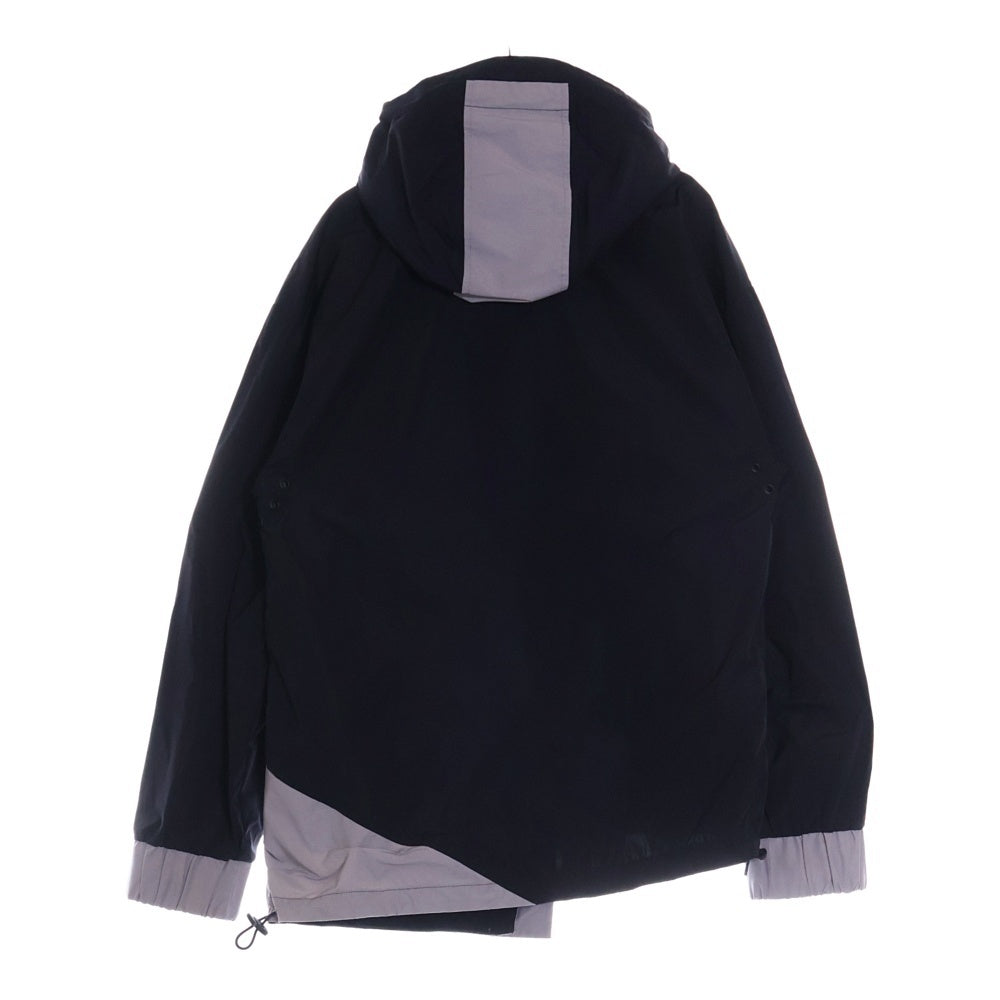 A-COLD-WALL(アコールドウォール) Asymmetric Hooded Windbreaker アシンメトリックフーデッドウィンドブレーカー ナイロンジャケット CW9SMB03BC ブラック