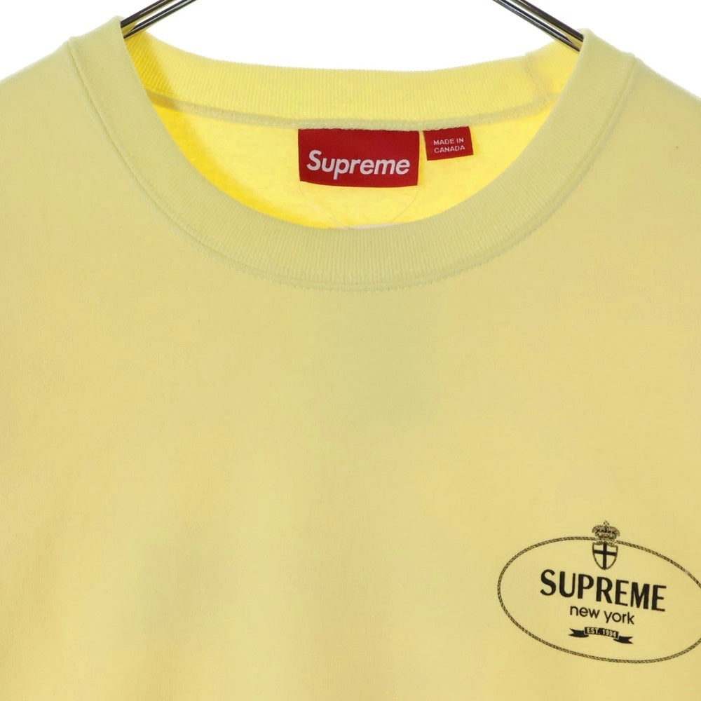 SUPREME(シュプリーム) 24AW Crest Crewneck クレストクルーネック スウェット イエロー