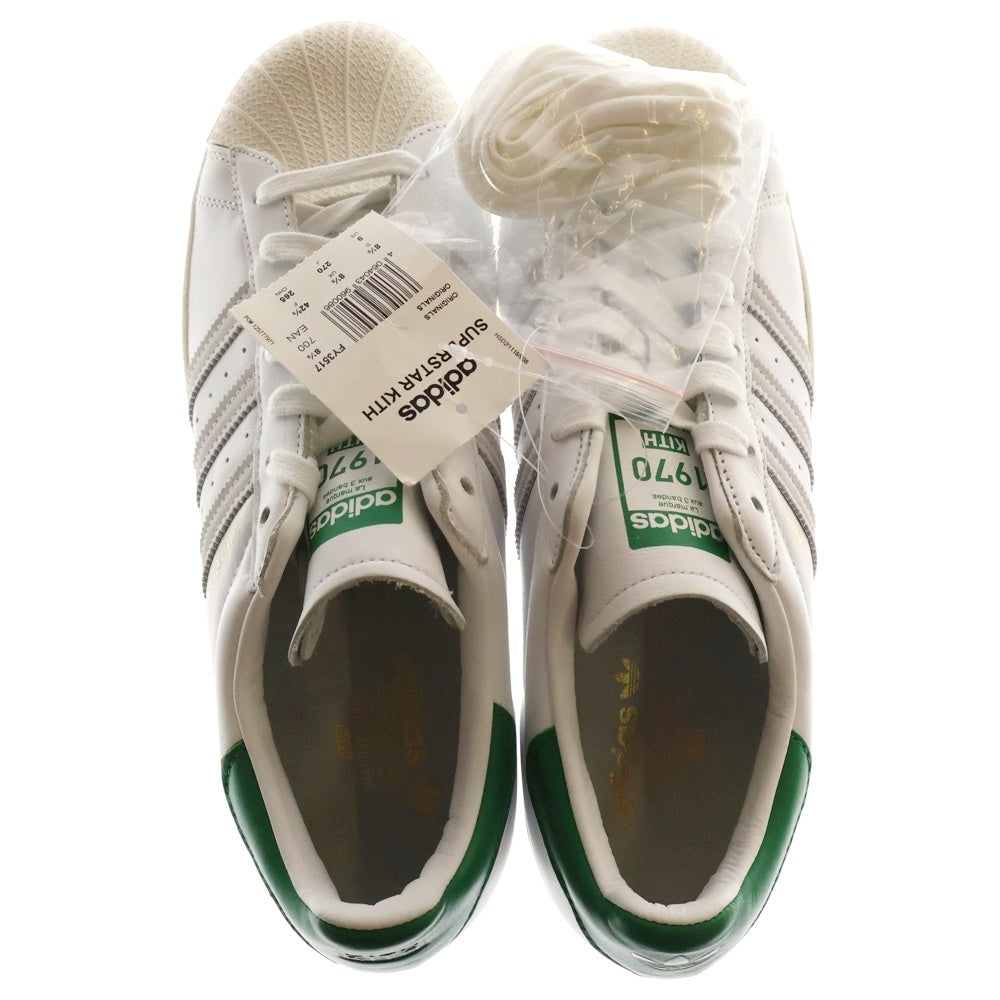 adidas Originals(アディダスオリジナルス) ×KITH SUPERSTAR キス スーパースター ローカットスニーカー ホワイト US9/27cm FY3517
