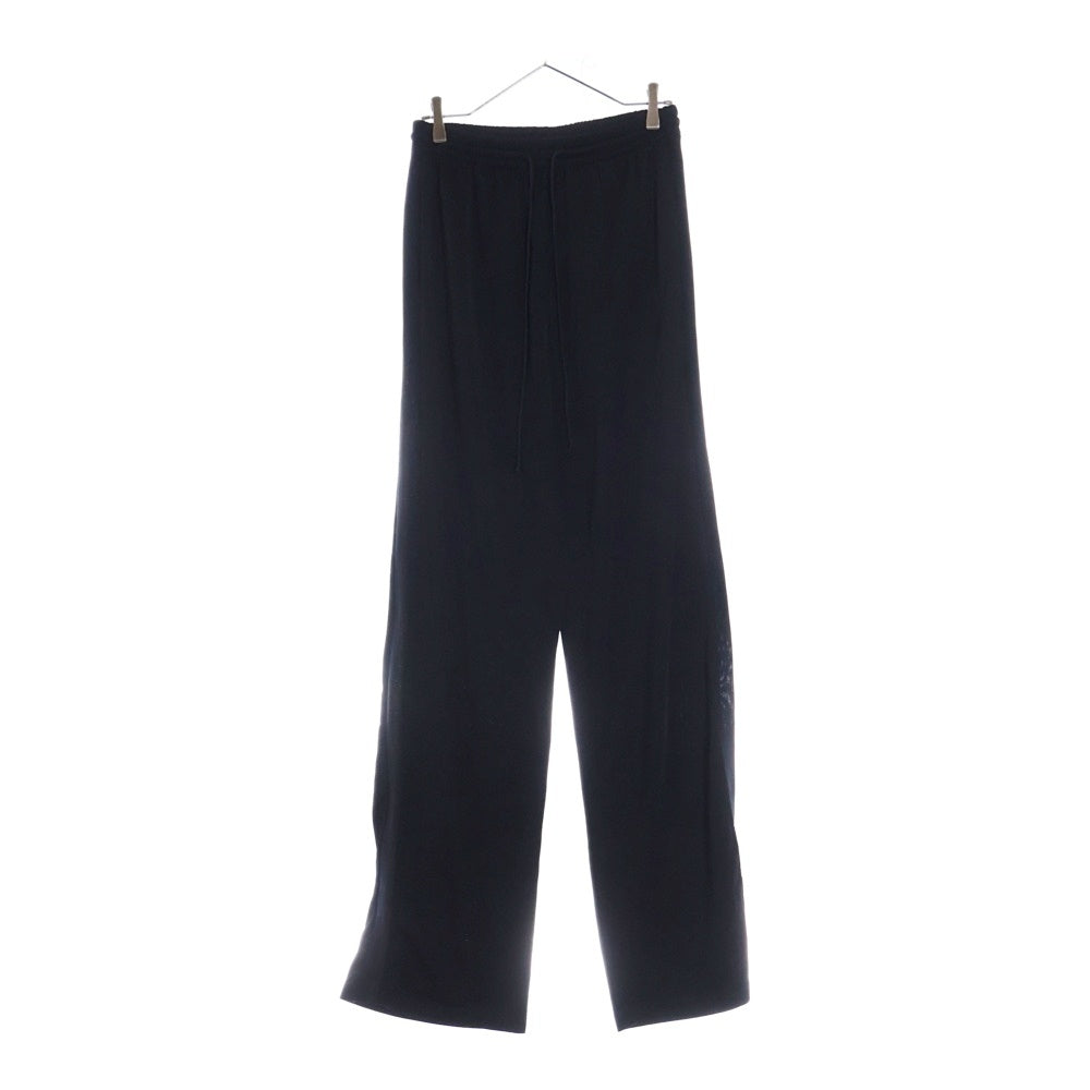 MM6 Maison Margiela(エムエムシックスメゾンマルジェラ) 18AW Side Line Track Pant サイドライン レーヨン トラックパンツ ブラック S52KA0154 S23008