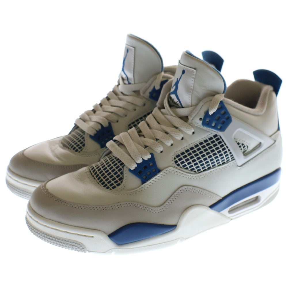 NIKE(ナイキ) Air Jordan 4 Retro Industrial Blue エアジョーダン 4 レトロインダストリアルブルー ミッドカットスニーカー US10.5/28.5cm FV5029-141 ホワイト/ブルー