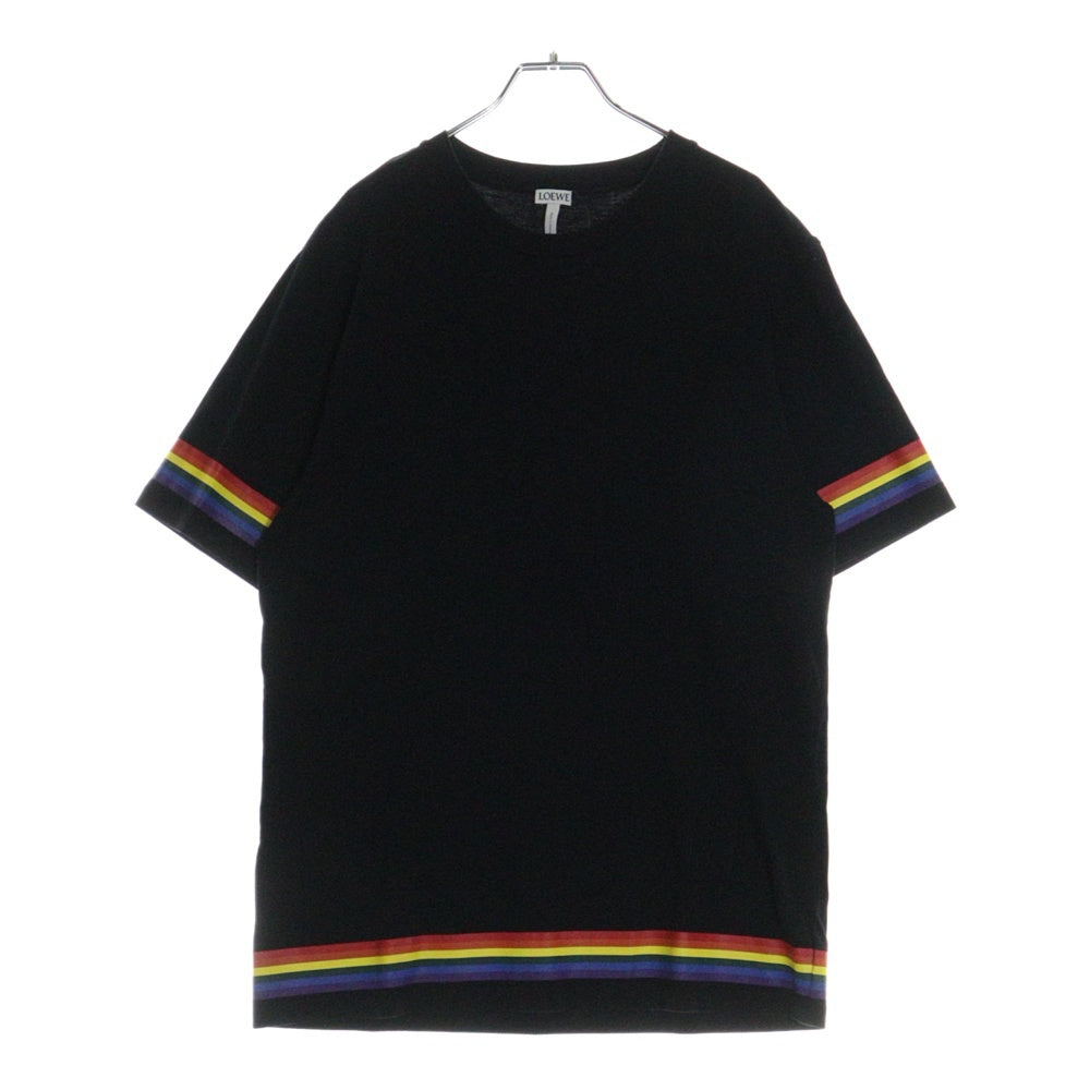 LOEWE(ロエベ) Logo Rainbow T-Shirt レインボーロゴ 半袖Tシャツ ブラック H6199430CR
