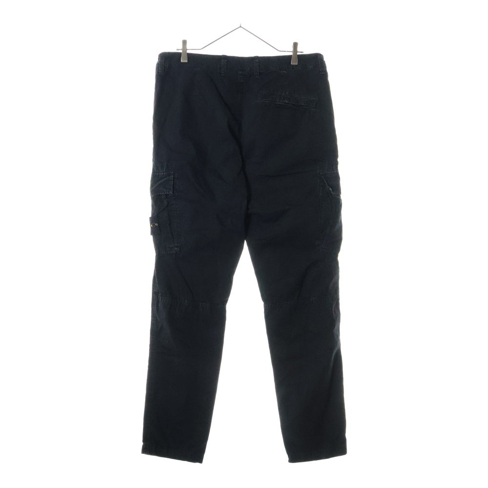 STONE ISLAND(ストーンアイランド) Old Effect Cargo Pants ロゴワッペン ウォッシュド カーゴパンツ ブラック 7615303WA