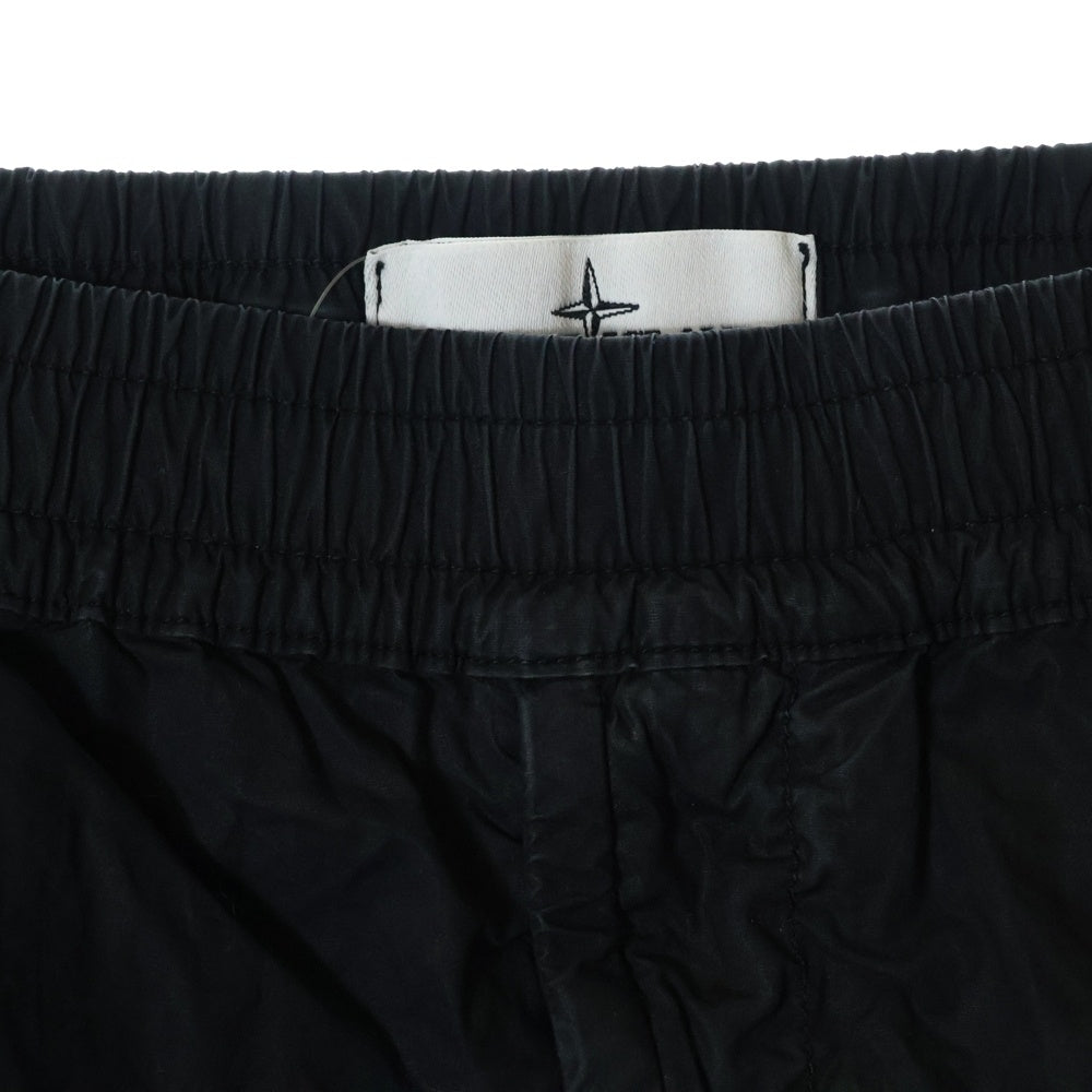 STONE ISLAND(ストーンアイランド) Cotton Poplin Strech Cargo Pants ロゴワッペン カーゴパンツ ブラック 721531403