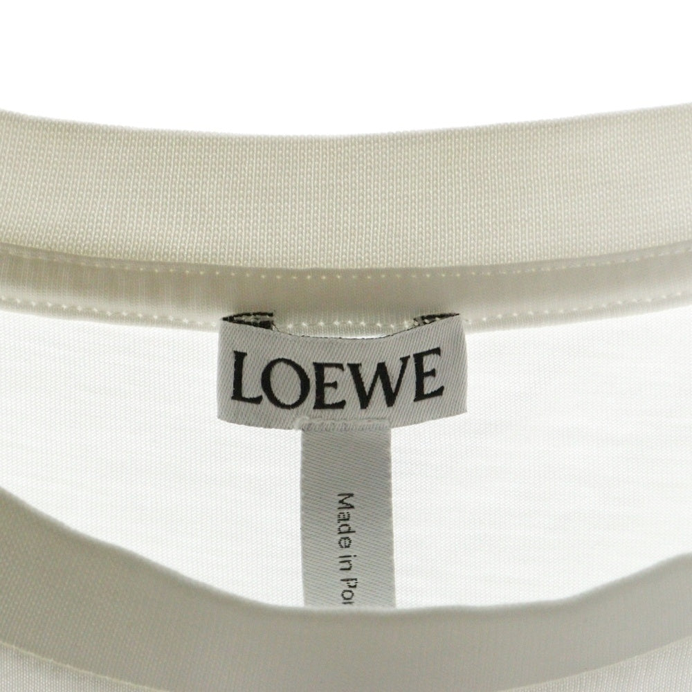 LOEWE(ロエベ) Botanical T-Shirt ボタニカル ロゴプリント半袖Tシャツ ホワイト S6199450CR