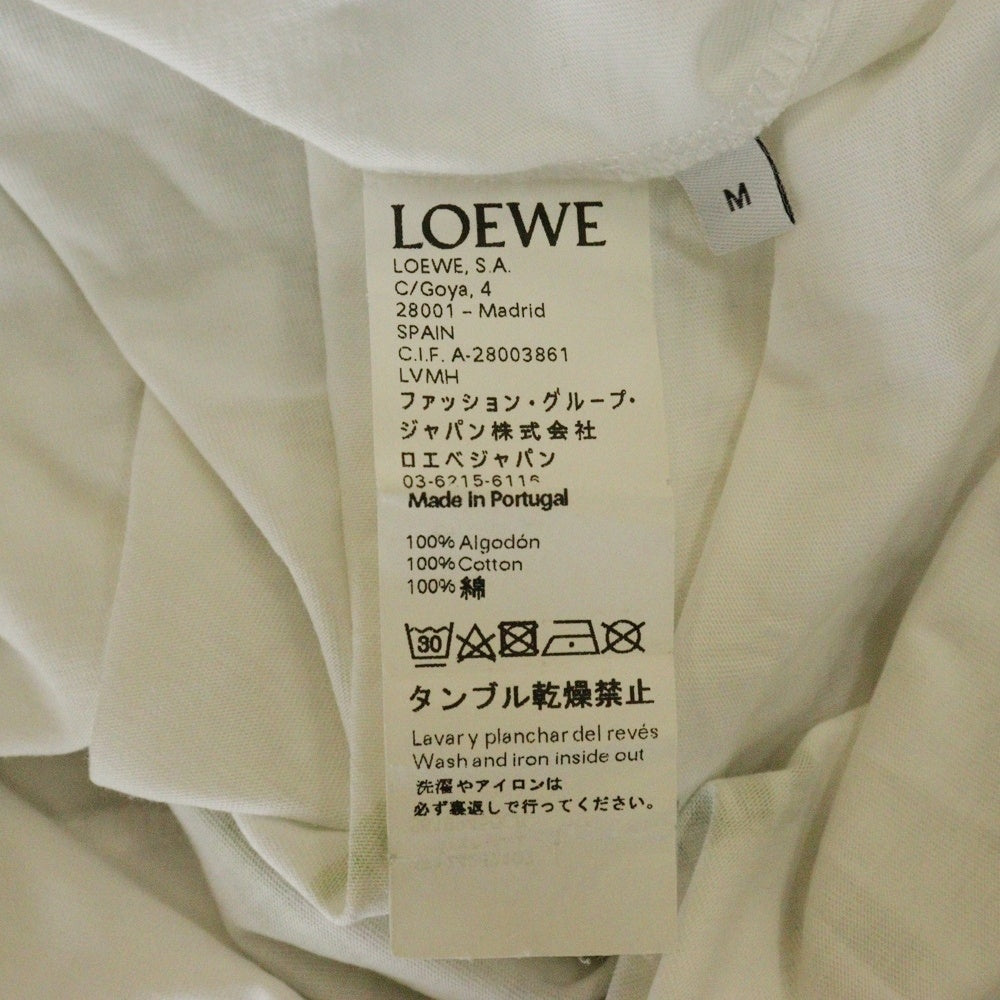 LOEWE(ロエベ) Botanical T-Shirt ボタニカル ロゴプリント半袖Tシャツ ホワイト S6199450CR