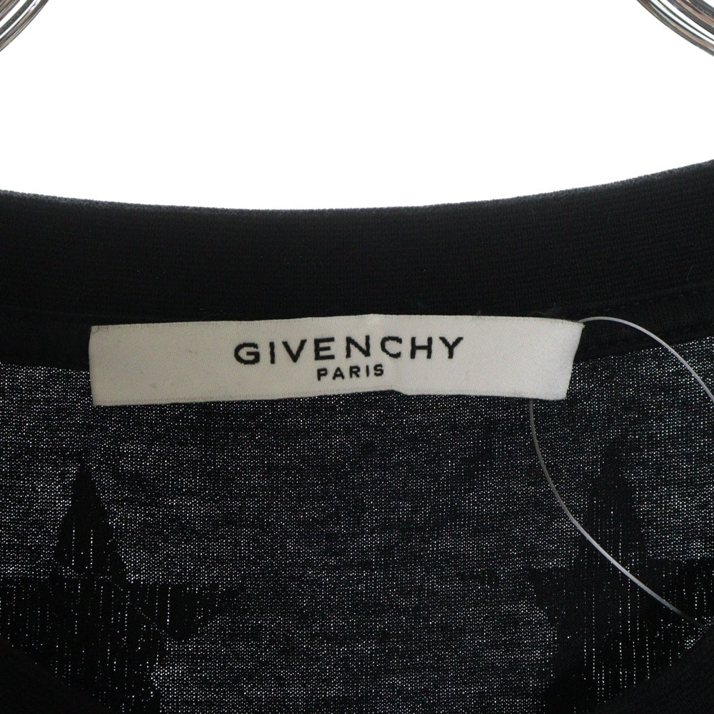 GIVENCHY(ジバンシィ) Star T-Shirt スタープリント 半袖Tシャツ ブラック BM70CN3002