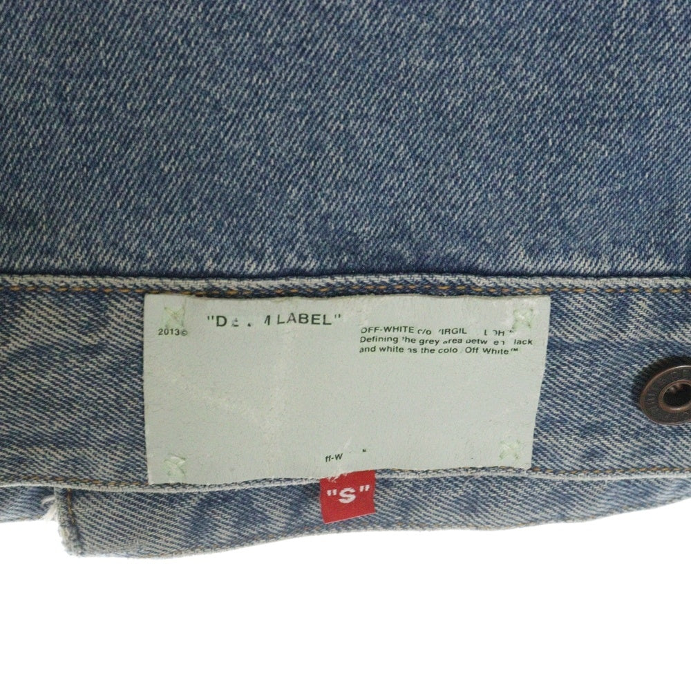 OFF-WHITE(オフホワイト) 18AW Denim Jacket ダメージ加工 デニムジャケット インディゴ OMYE005F18166005