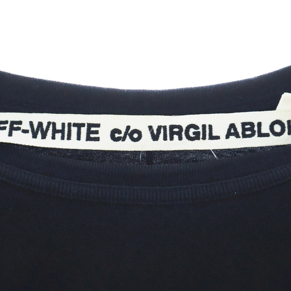 OFF-WHITE(オフホワイト) 16AW Stripped Diagonals T-Shirt 半袖Tシャツ ブラック