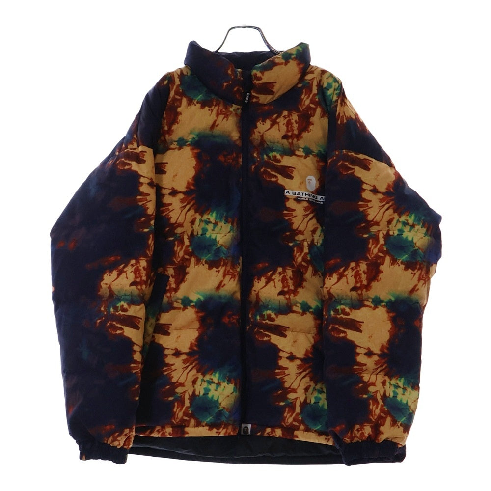 A BATHING APE(アベイシングエイプ) 22SS Tie Die Down Jacket ナイロンダウンジャケット ネイビー 001DNI301004M