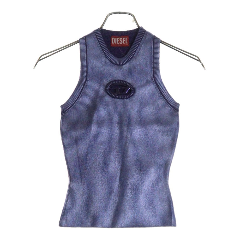 DIESEL(ディーゼル) M-CADDIX-TOP-M Dロゴ ノースリーブニットトップス タンクトップ レディース A17695