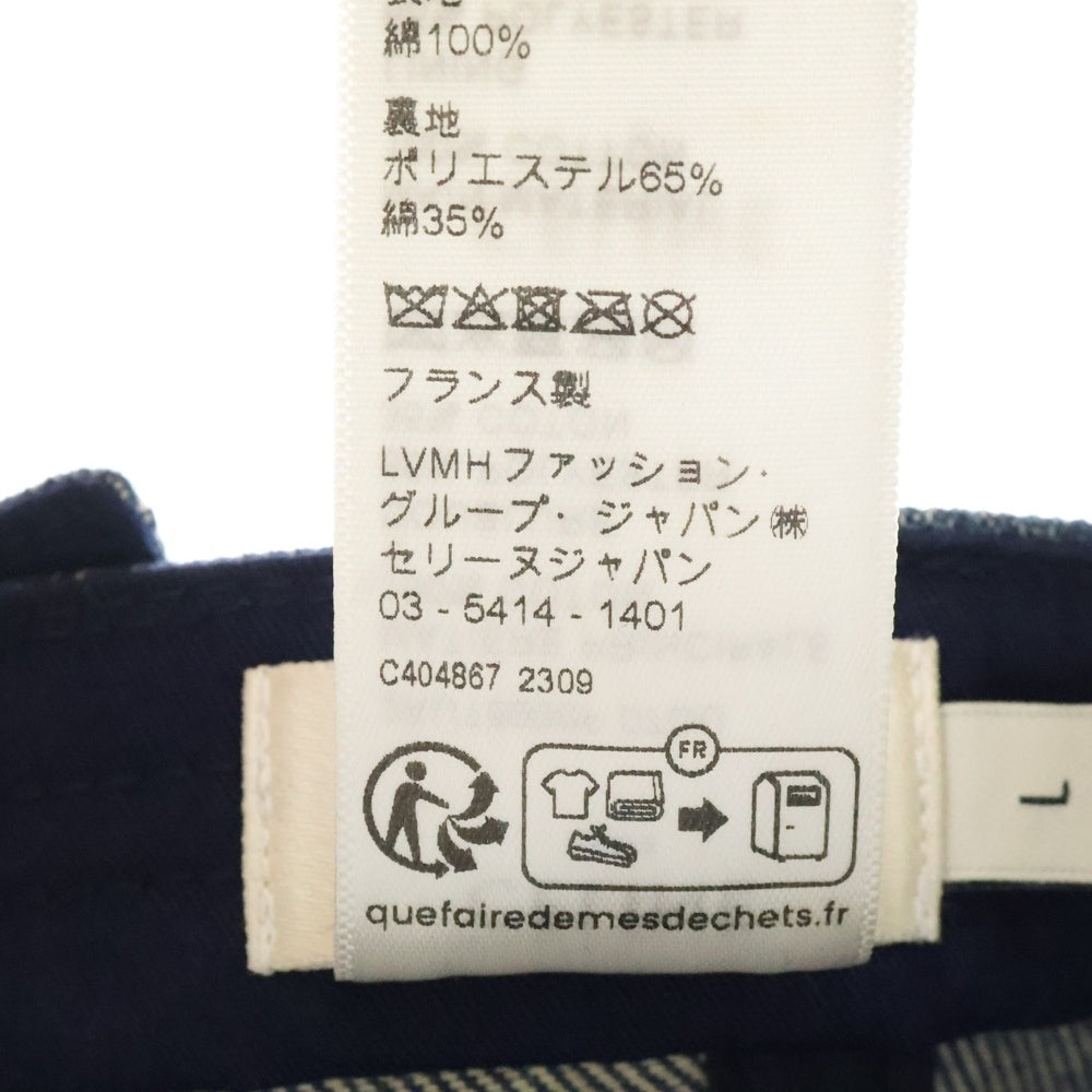 CELINE(セリーヌ) トリオンフ デニムベースボールキャップ 帽子 インディゴ 2AUT6930F