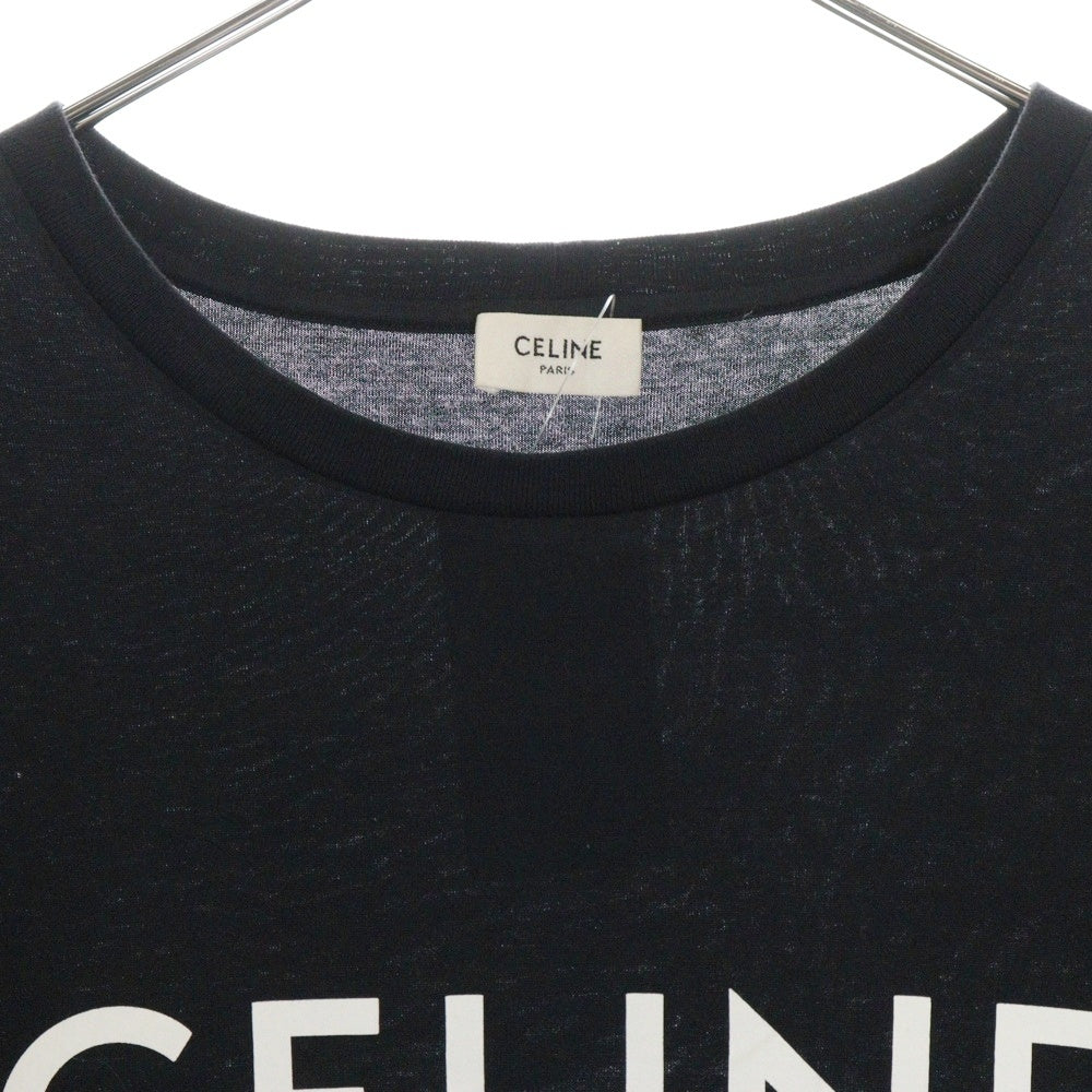 CELINE(セリーヌ) Logo T-Shirt ロゴプリント 半袖Tシャツ ブラック 2X308916G