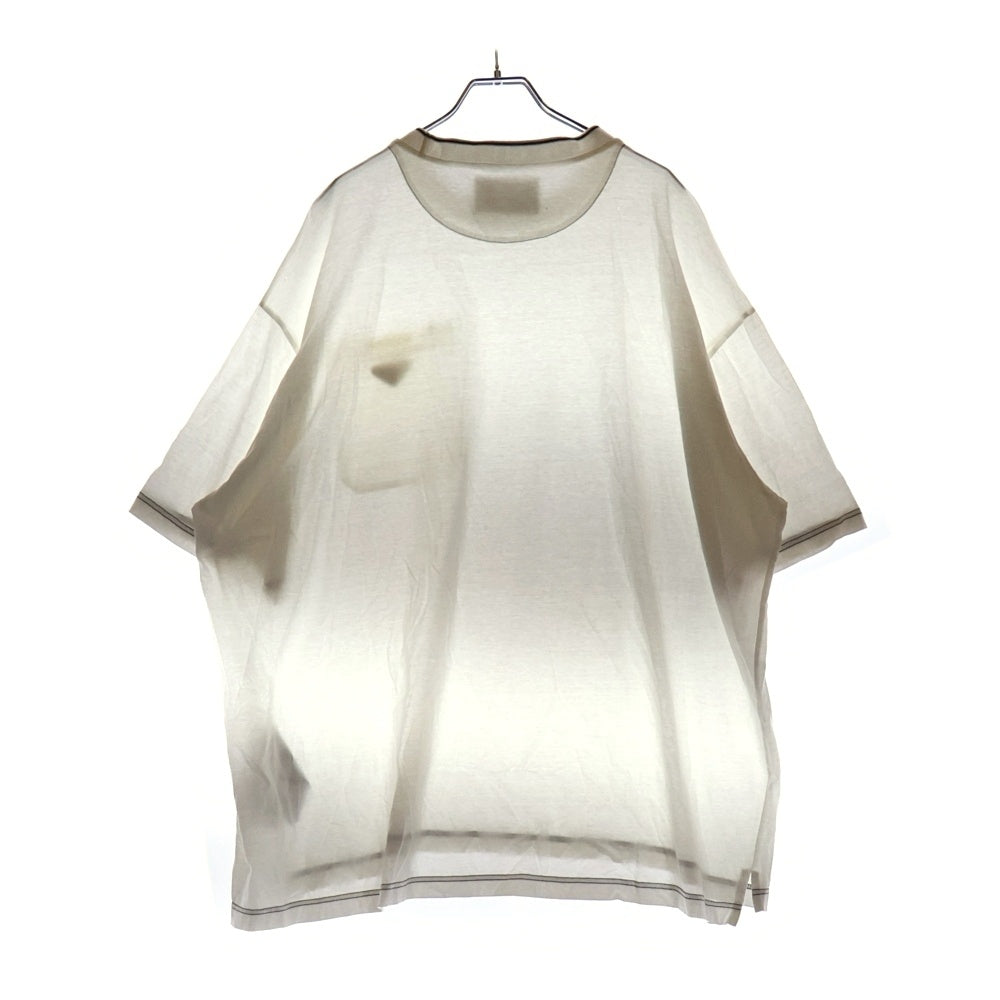 PRADA(プラダ) 22SS T-Shirt トライアングルロゴ 半袖Tシャツ ホワイト UJN790 S221 10D3
