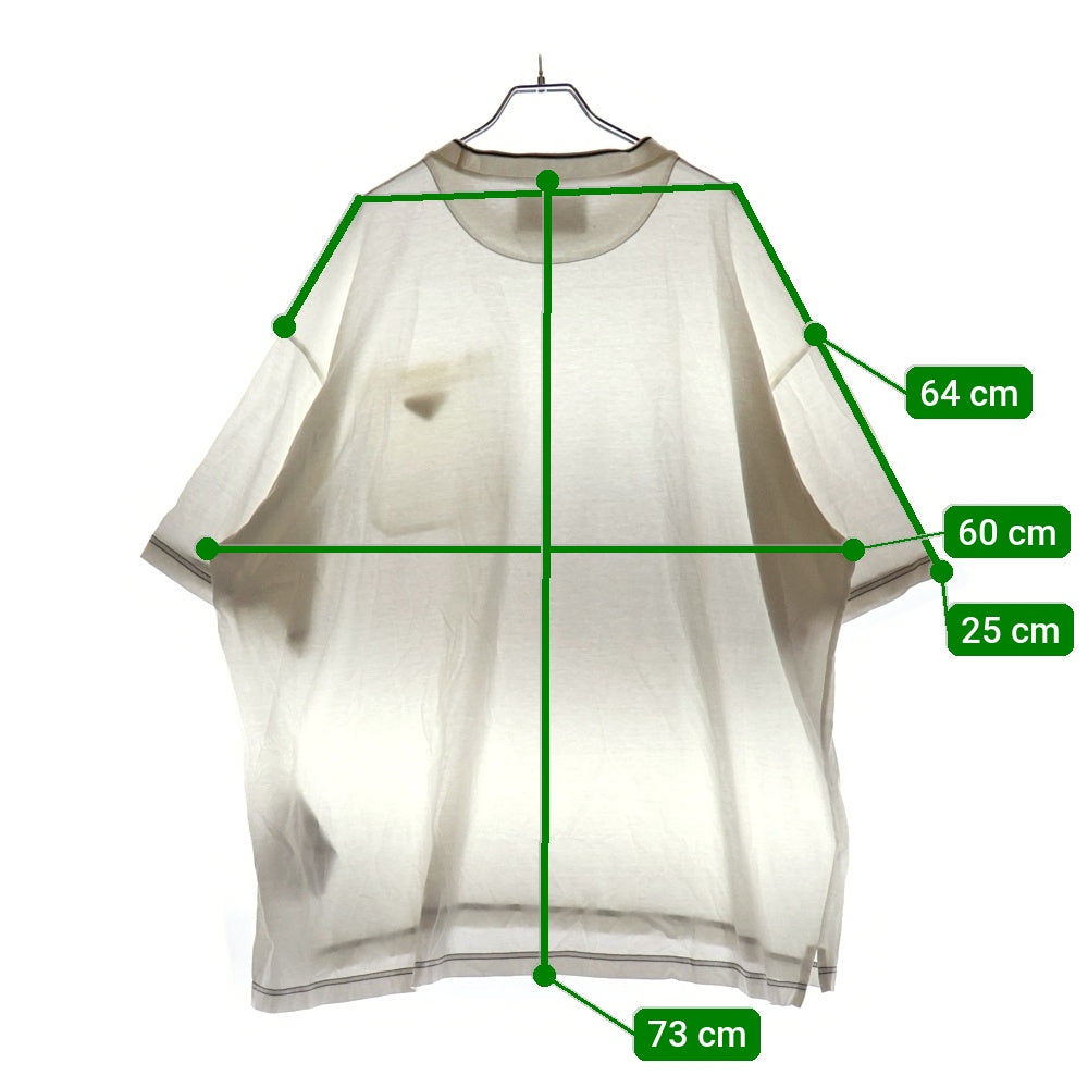 PRADA(プラダ) 22SS T-Shirt トライアングルロゴ 半袖Tシャツ ホワイト UJN790 S221 10D3