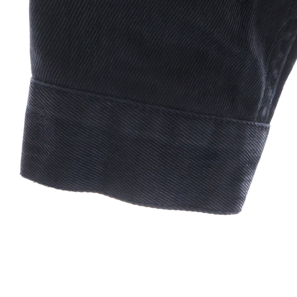 THUG CLUB(サグクラブ) 25SS Blood Lazered Denim Jacket ブラッドレーザードデニムジャケット ブラック TC25JK1202