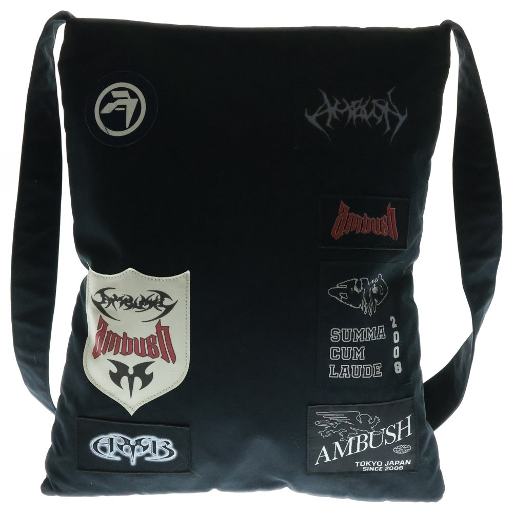 AMBUSH(アンブッシュ) PATCHWORK TOTE BAG パッチワーク トートバッグ ショルダーバッグ ブラック
