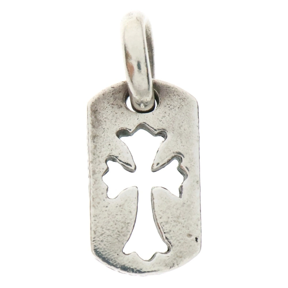 CHROME HEARTS(クロムハーツ) DT TNY CO CRS タイニーカットアウトクロスドッグタグ チャーム ペンダントトップ シルバー BCA252
