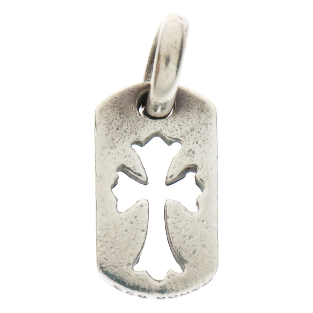 CHROME HEARTS(クロムハーツ) DT TNY CO CRS タイニーカットアウトクロスドッグタグ チャーム ペンダントトップ シルバー BCA252
