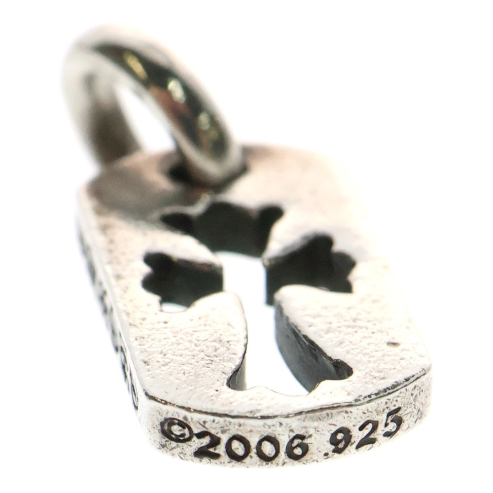 CHROME HEARTS(クロムハーツ) DT TNY CO CRS タイニーカットアウトクロスドッグタグ チャーム ペンダントトップ シルバー BCA252