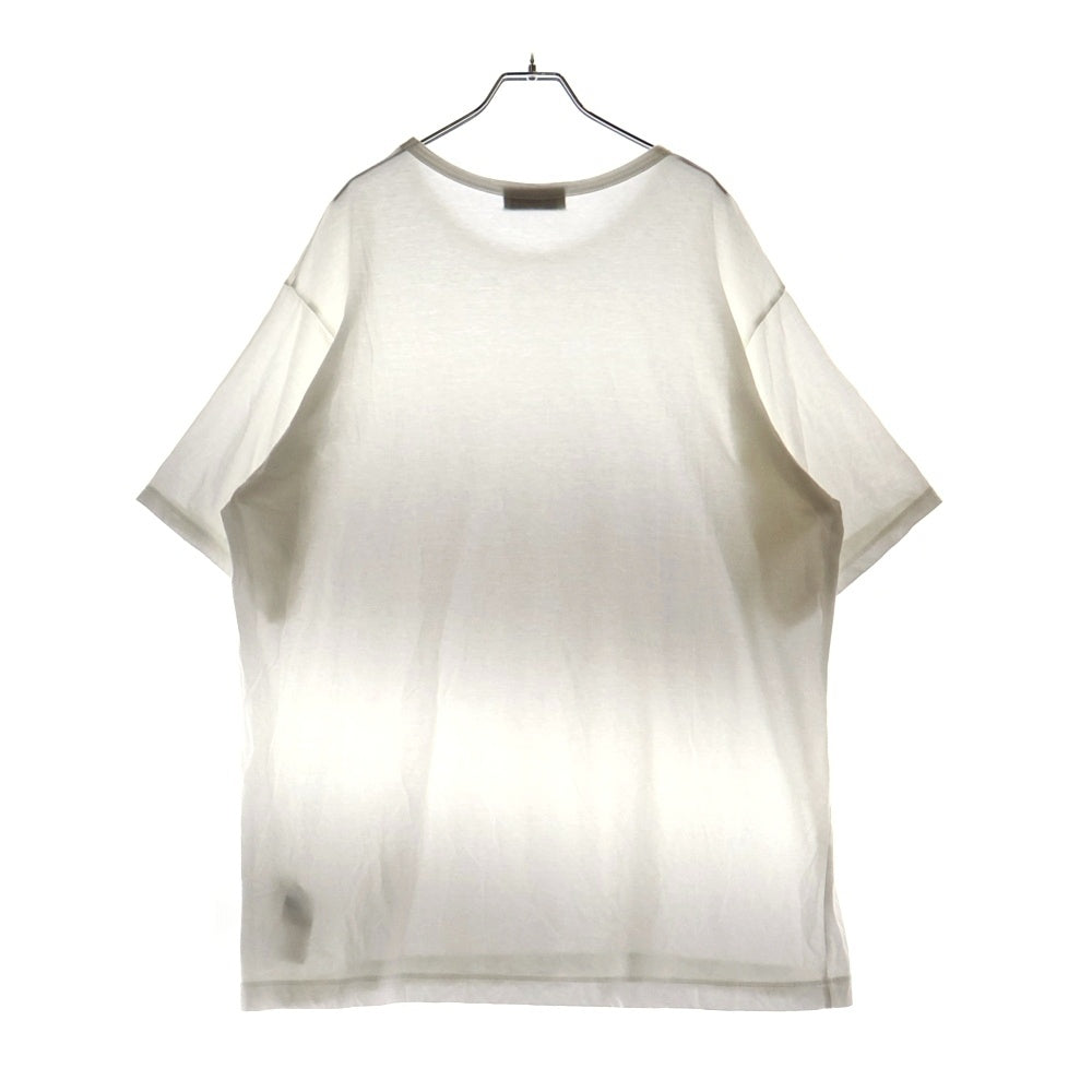 Yohji Yamamoto POUR HOMME(ヨウジヤマモト プールオム) クルーネック 半袖Tシャツ カットソー ホワイト HE-T02-070