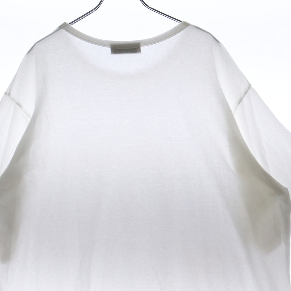 Yohji Yamamoto POUR HOMME(ヨウジヤマモト プールオム) クルーネック 半袖Tシャツ カットソー ホワイト HE-T02-070