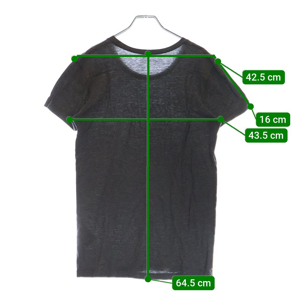 Dior HOMME(ディオールオム) フロントロゴ クルーネック 半袖Tシャツ カットソー グレー 0H3369450107