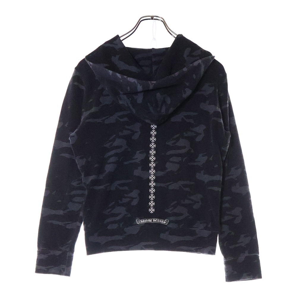 CHROME HEARTS(クロムハーツ) SWTSHRT HD ZIP カモフラージュ 迷彩 ジップアップスウェットパーカー フーディー グレー