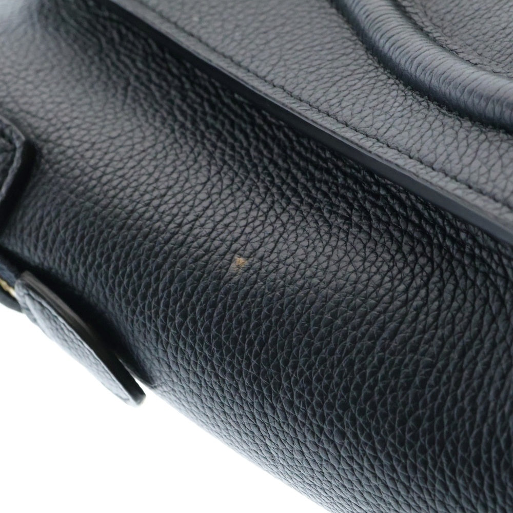 CELINE(セリーヌ) ラゲージ マイクロショッパー レザー ハンドバッグ ネイビー