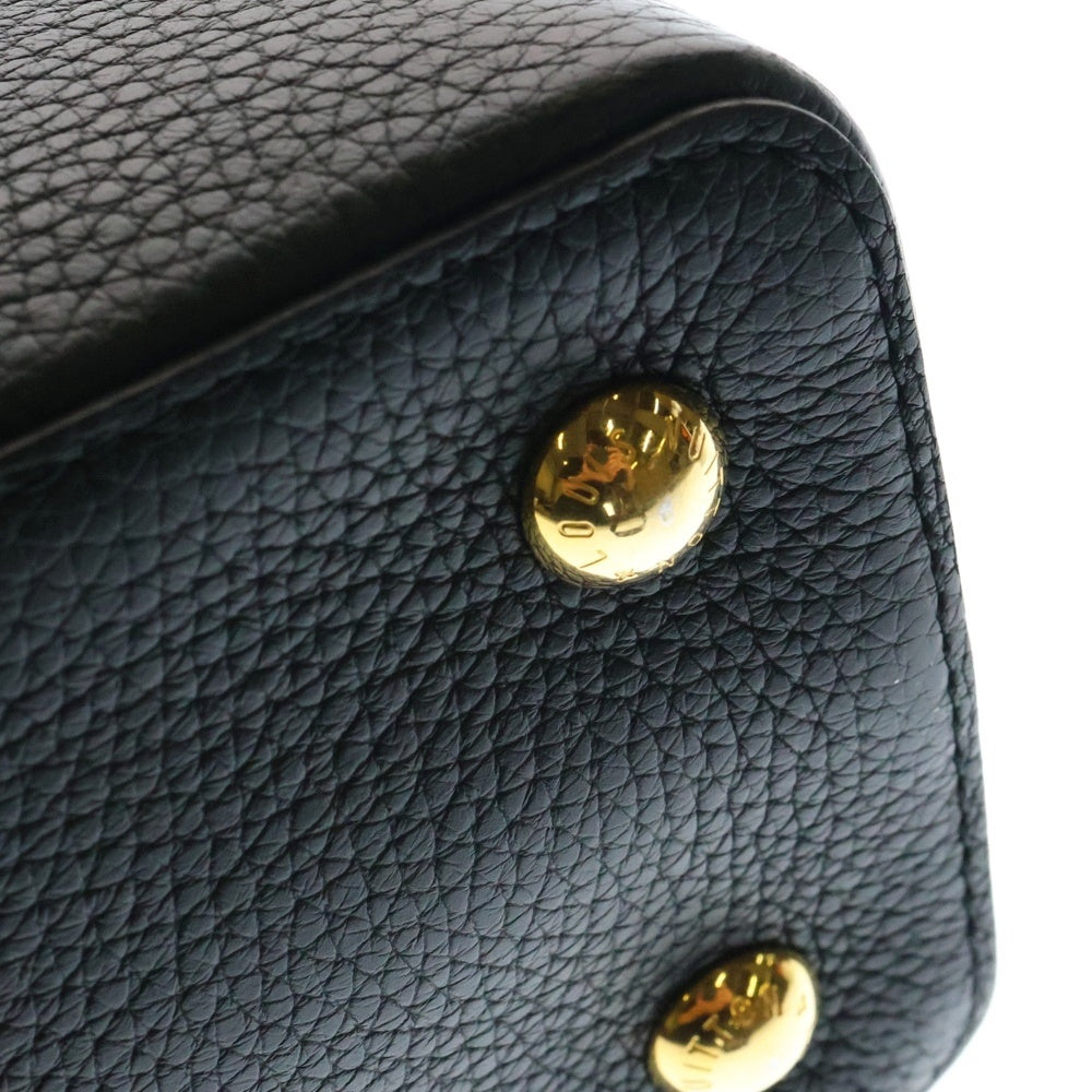 LOUIS VUITTON(ルイヴィトン) トリヨン カプシーヌBB レザーショルダーバッグ ハンドバッグ ブラック M94755