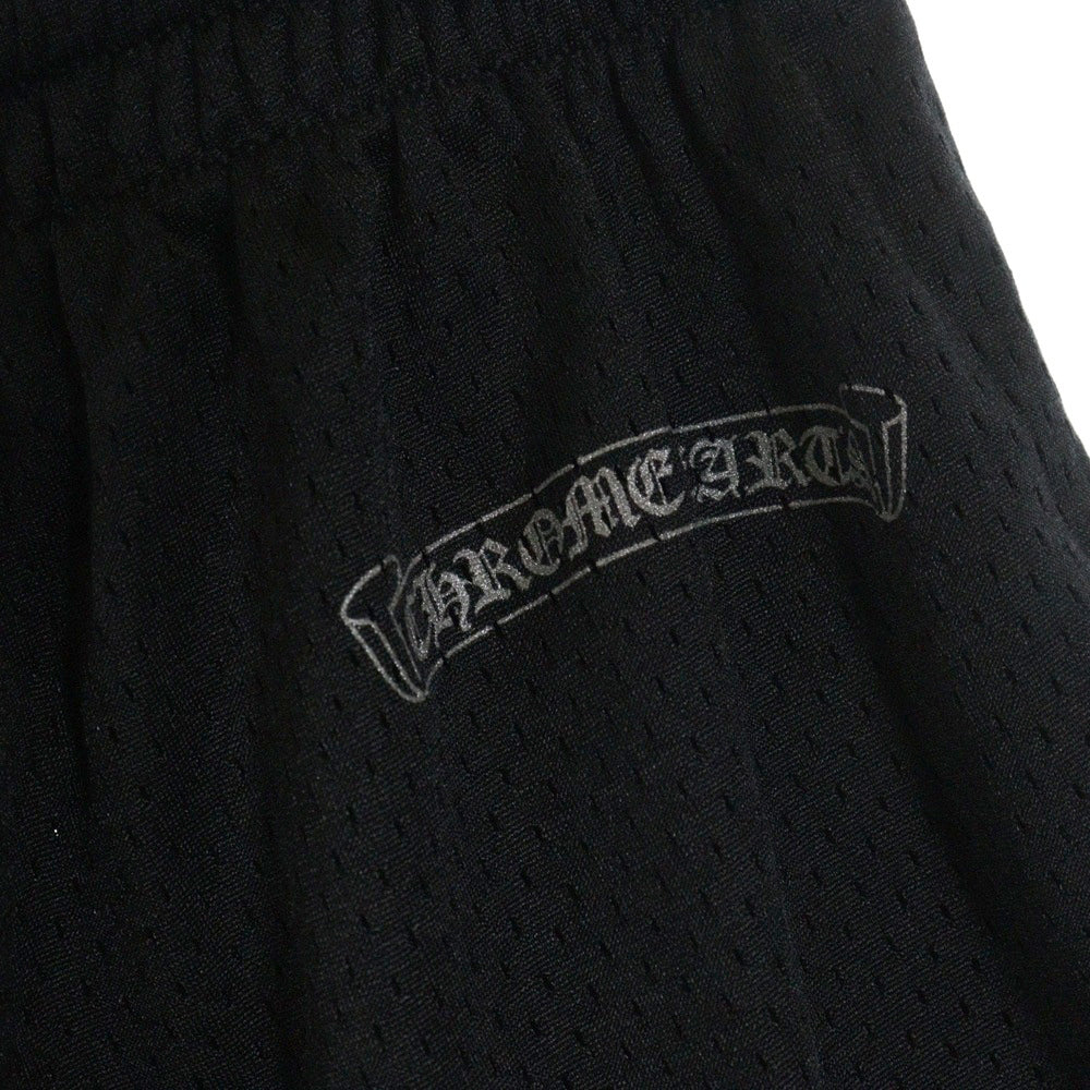CHROME HEARTS(クロムハーツ) MESH WARM UP JERSEY CHプリントメッシュハーフパンツ ショーツ ブラック