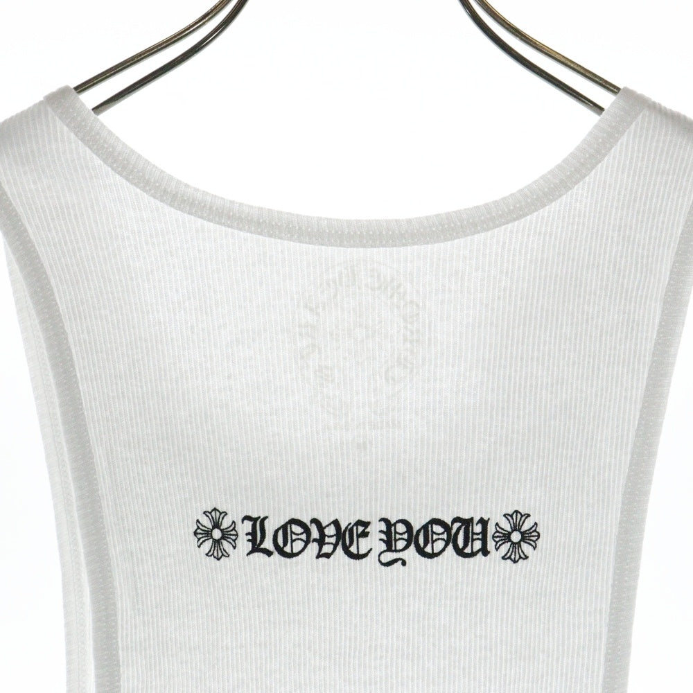 CHROME HEARTS(クロムハーツ) LOVE YOU RIB TANK WHITE