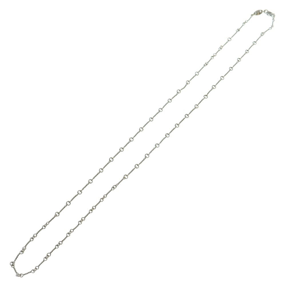 CHROME HEARTS(クロムハーツ) 18KWG NECKCHAIN T20 ツイストチェーンネックレス 20inch ホワイトゴールド BCA003