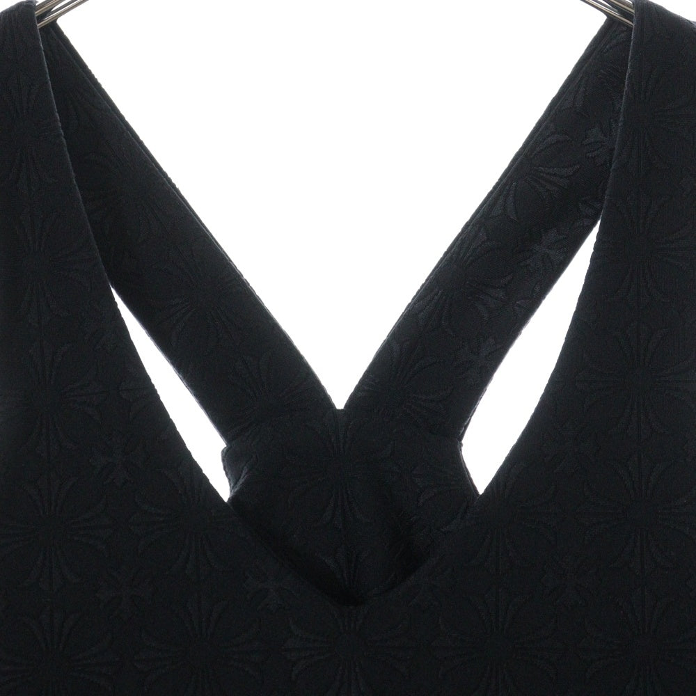 CHROME HEARTS(クロムハーツ) CHプラス総柄リブタンクトップ ブラック レディース