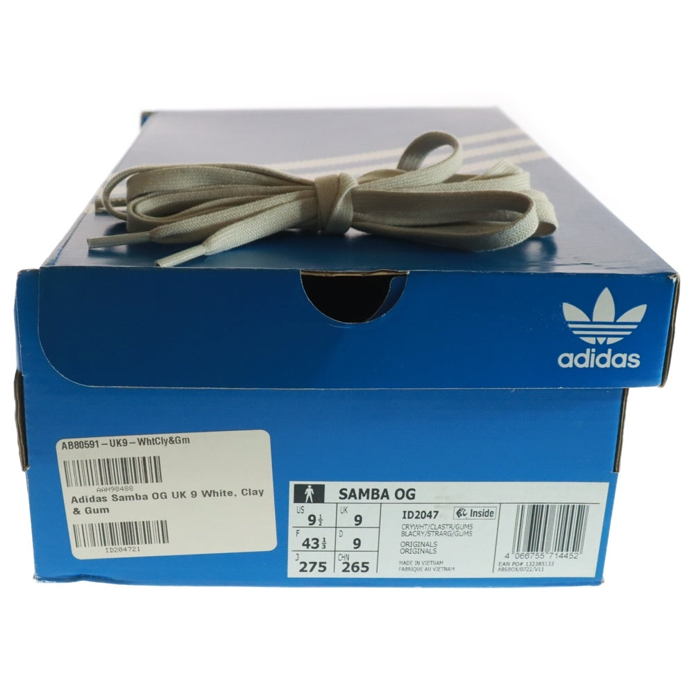 adidas Originals(アディダスオリジナルス) SAMBA OG サンバ ローカットスニーカー アイボリー US9.5/27.5cm ID2047