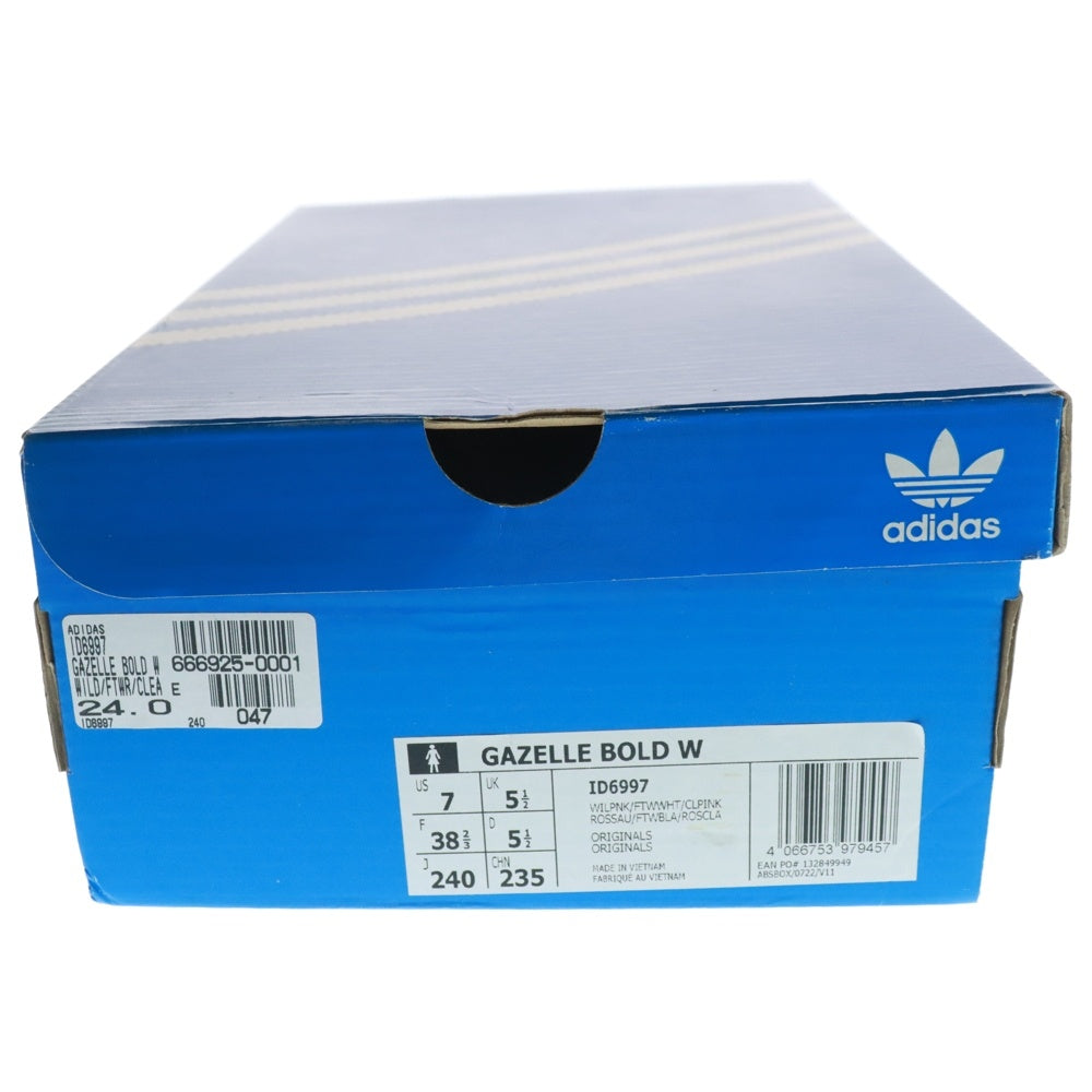 adidas Originals(アディダスオリジナルス) GAZELLE BOLD W ガゼル ローカットスニーカー ピンク レディース US7/24cm ID6997