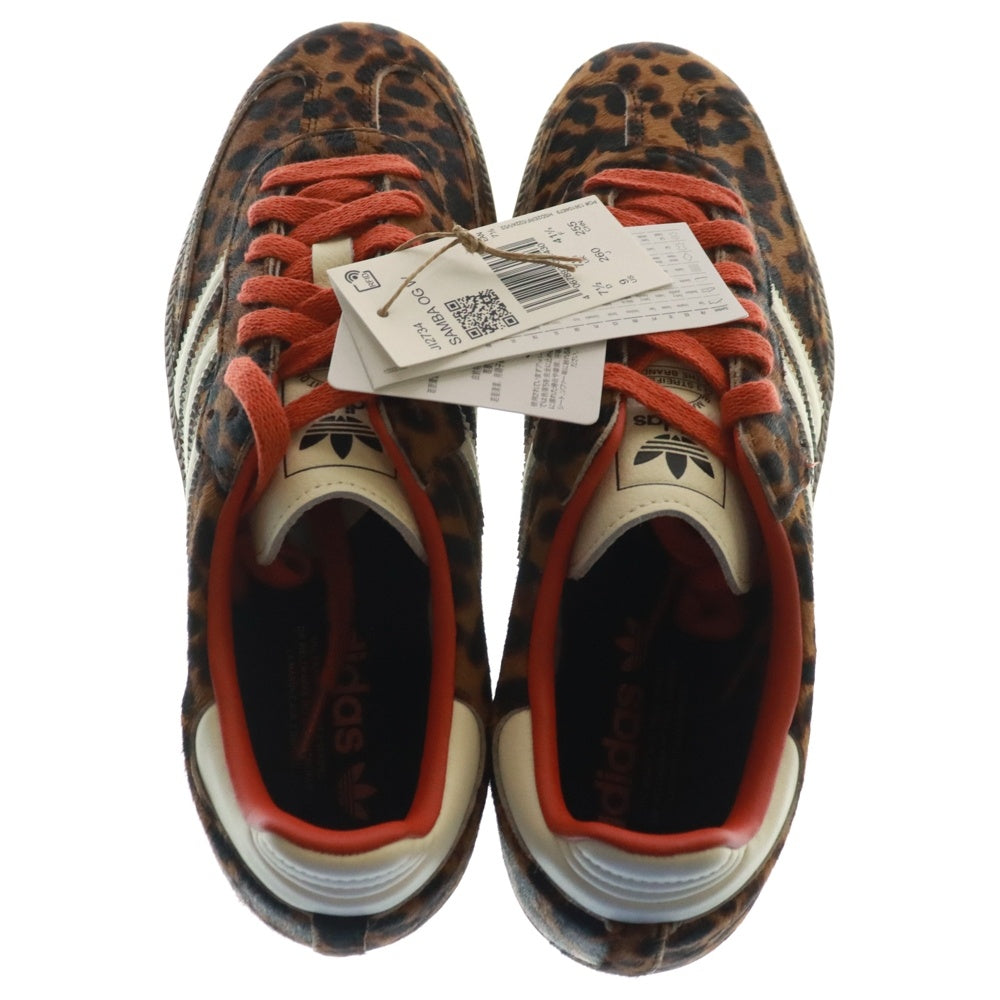 adidas Originals(アディダスオリジナルス) SAMBA OG W サンバ レオパード ローカットスニーカー ブラウン US9/26cm JI2734
