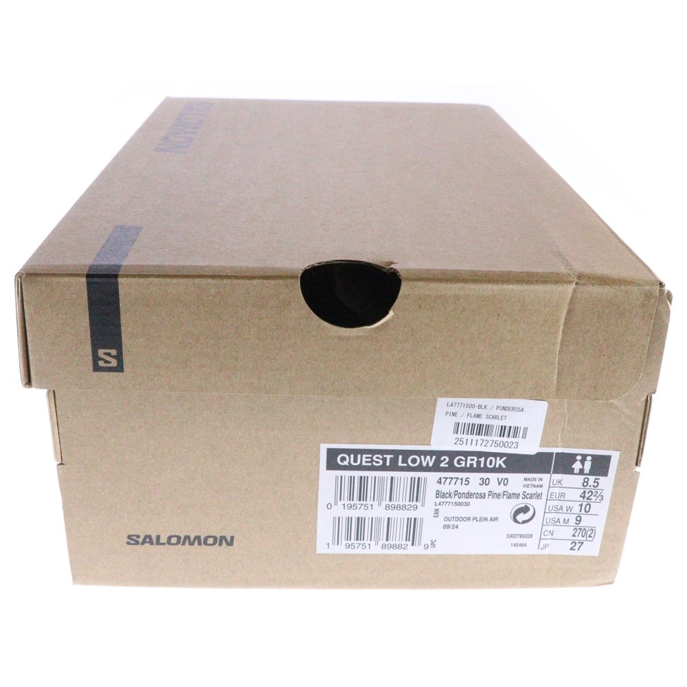 SALOMON(サロモン) ×GR10K QUEST LOW 2 ジーアールテンケー クエストロー ローカットスニーカー ブラック US9/27cm 477715