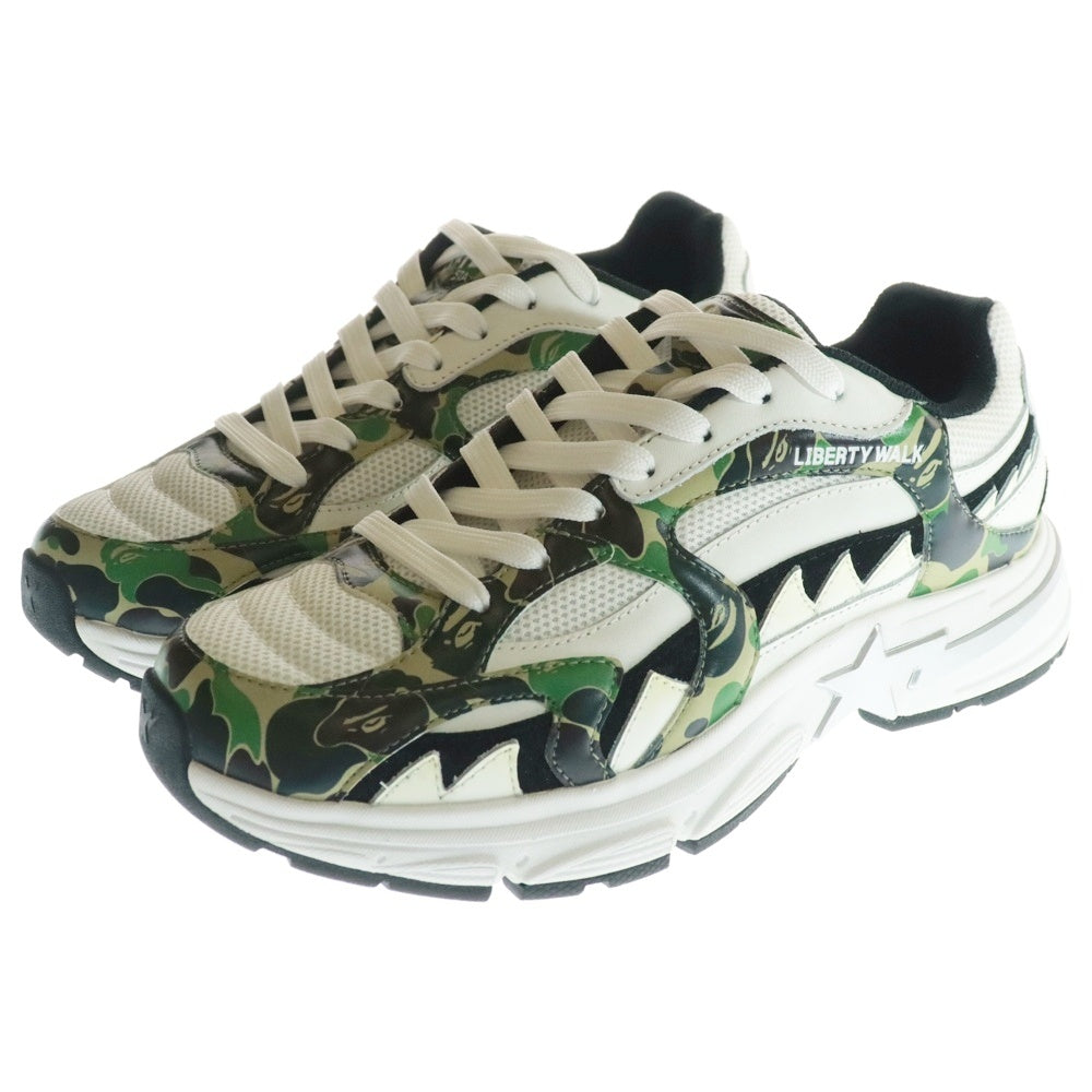 A BATHING APE(アベイシングエイプ) ×LIBERTY WALK SHARK STA リバティウォーク シャークスタ ローカットスニーカー ホワイト US8.5/26.5cm 1K73191922