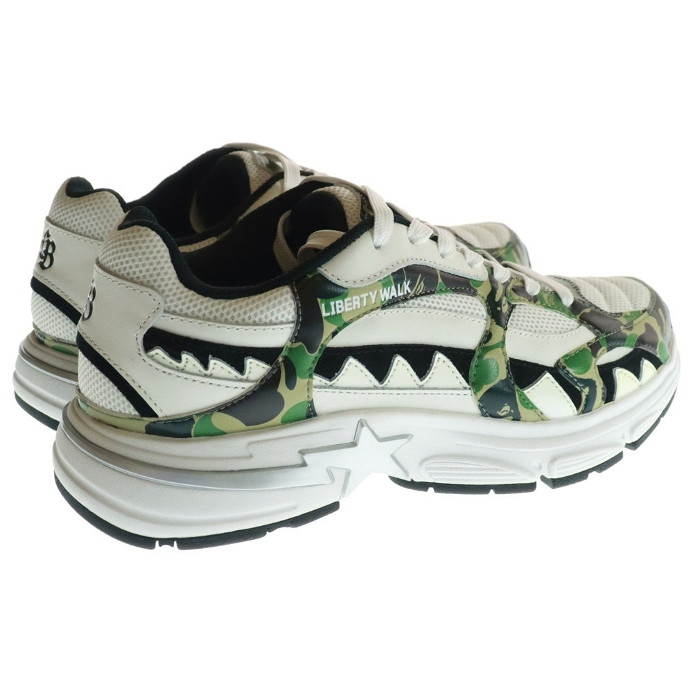 A BATHING APE(アベイシングエイプ) ×LIBERTY WALK SHARK STA リバティウォーク シャークスタ ローカットスニーカー ホワイト US8.5/26.5cm 1K73191922