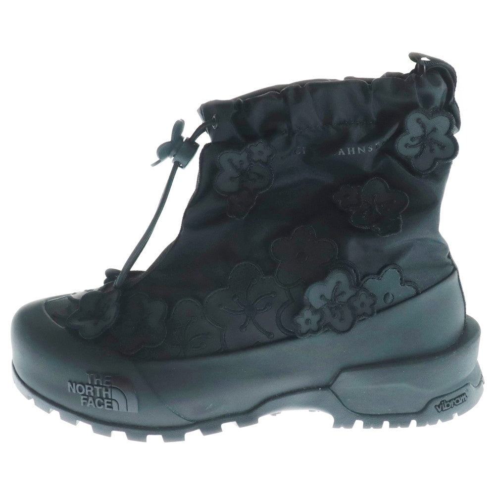 THE NORTH FACE(ザノースフェイス) ×Cecilie Bahnsen CB GLENCLYFFE GAITER セシリーバンセン グレンクリフ ゲイター 花柄 ナイロンハイカットブーツ ブラック レディース US5/23cm NF02544CB