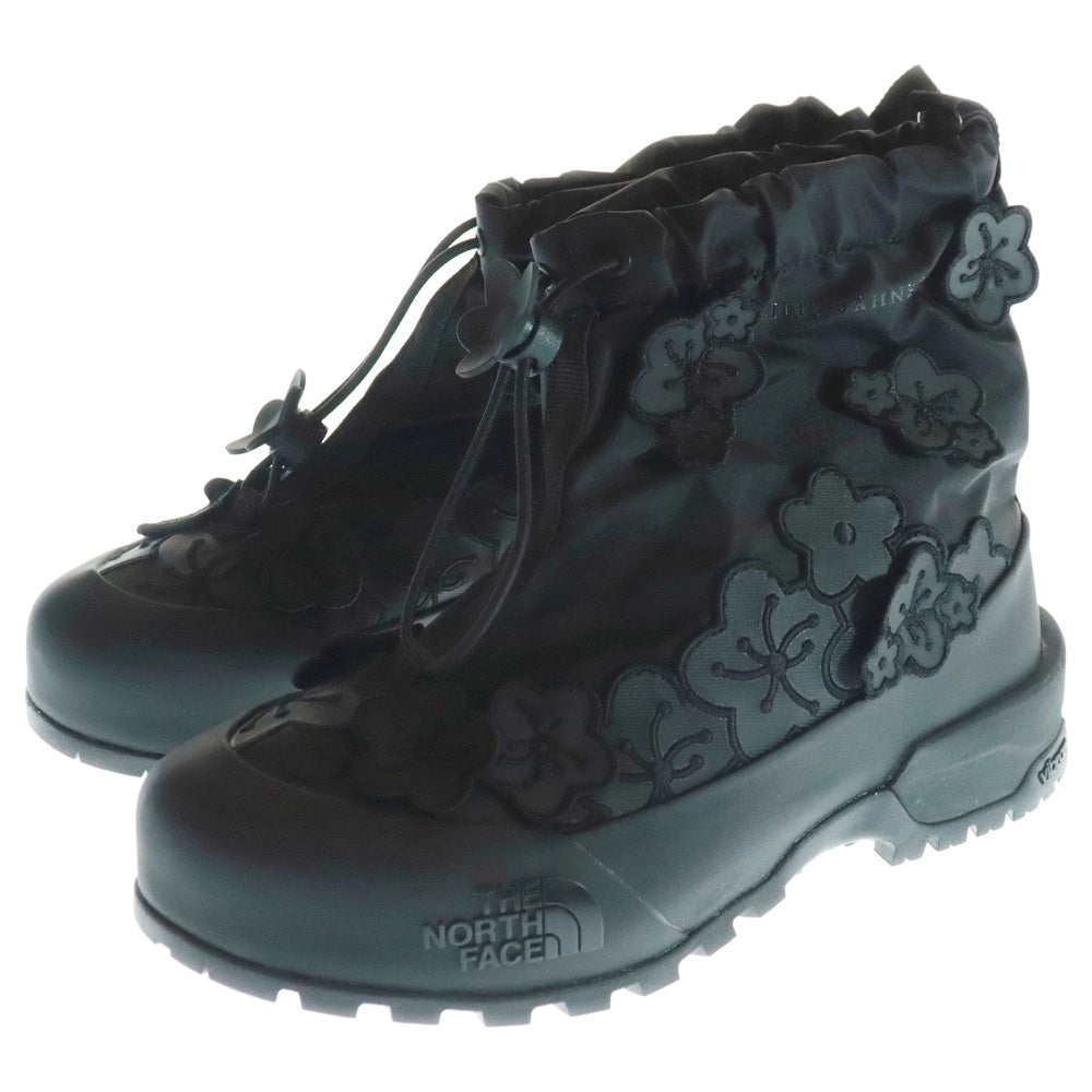 THE NORTH FACE(ザノースフェイス) ×Cecilie Bahnsen CB GLENCLYFFE GAITER セシリーバンセン グレンクリフ ゲイター 花柄 ナイロンハイカットブーツ ブラック レディース US5/23cm NF02544CB