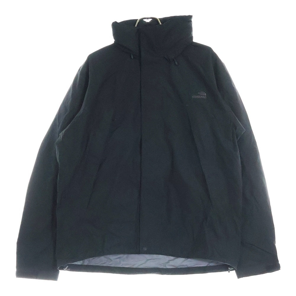 THE NORTH FACE(ザノースフェイス) STANDARD限定 RAINTEX JACKET Product Number ロゴ刺繍ナイロンジャケット マウンテンパーカー ブラック NP62430R