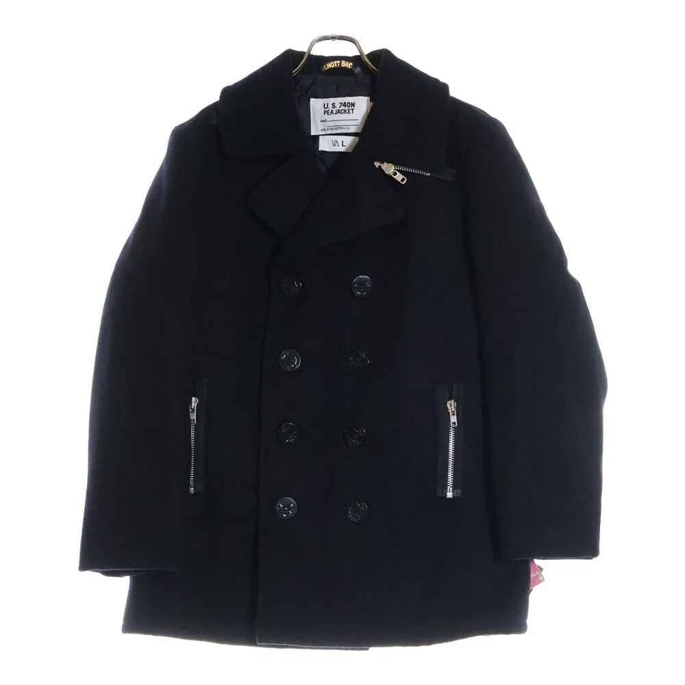 SCHOTT(ショット) 740US PEACOAT ウール ピーコート ブラック 7821154003