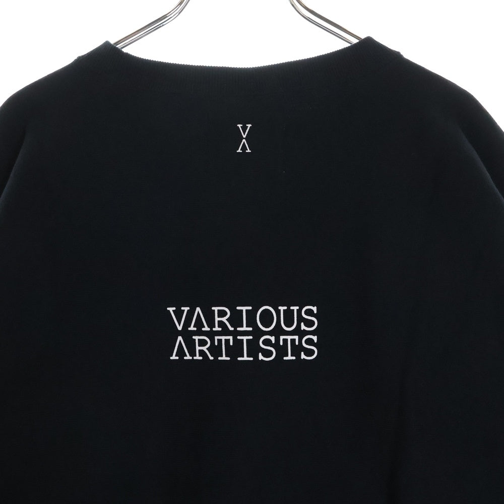 CHAMPION(チャンピオン) ×VARIOUS ARTISTS REVERSE WEAVE SWEATSHIRT ヴァリアス アーティスト リバースウィーブ クルーネックスウェットトレーナー ブラック C8-Z024